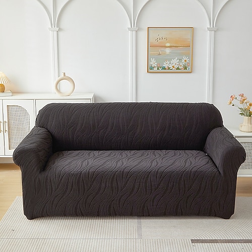 Elastischer Universal-Sofaüberzug, vollflächig, rutschfest und kratzfest, modernes, schlichtes Design, zum Schutz Ihrer Wohnzimmermöbel