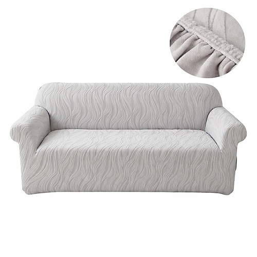 Elastischer Universal-Sofaüberzug, vollflächig, rutschfest und kratzfest, modernes, schlichtes Design, zum Schutz Ihrer Wohnzimmermöbel Image