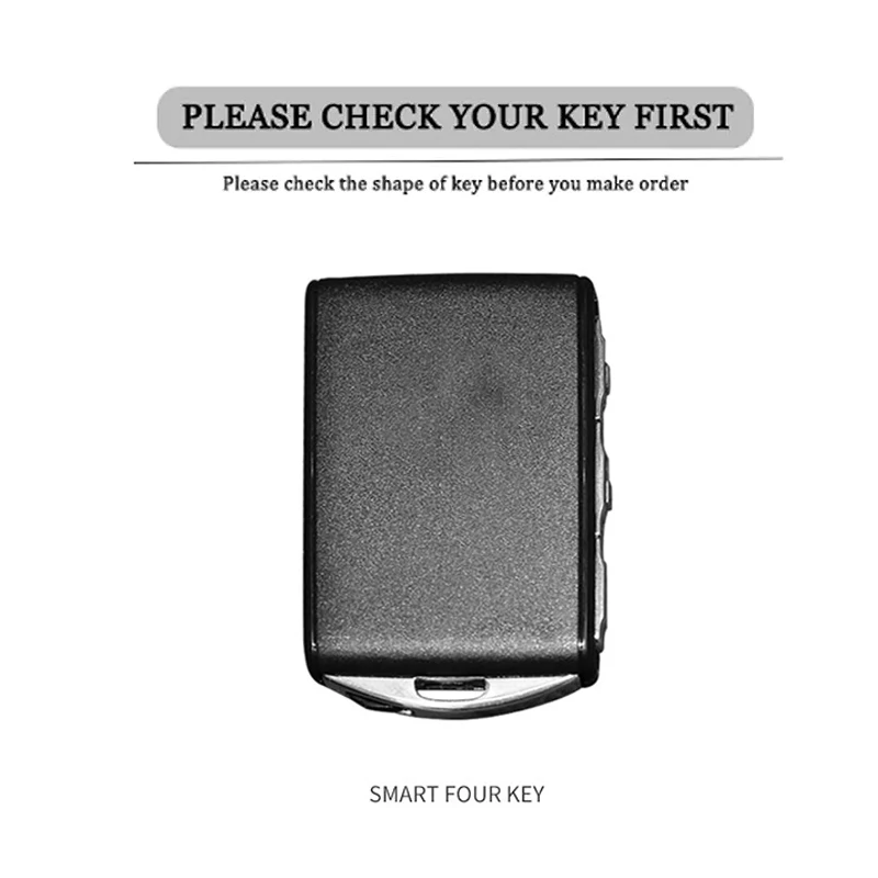 Adatto per custodia chiave auto Volvo S90 2017 2018 2019 2020 2021, custodia chiave auto in lega e pelle di alta qualità, accessori auto