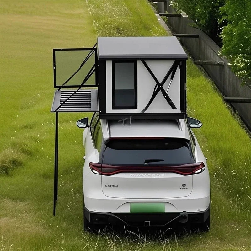 Tenda da tetto completamente automatica ad apertura rapida per campeggio, viaggi in auto, tenda da tetto per SUV fuoristrada