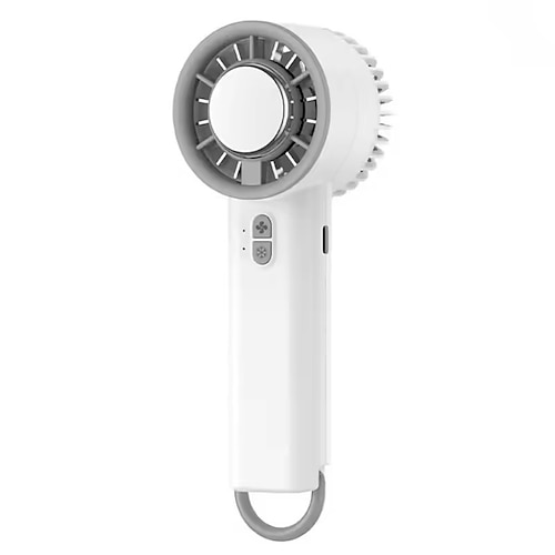 Handventilator, tragbarer Ventilator mit extra starkem Luftstrom, USB-aufladbarer Hochgeschwindigkeits-Turboventilator für Reisen, Outdoor-Aktivitäten, Büro und Make-up, kleiner, leiser Image