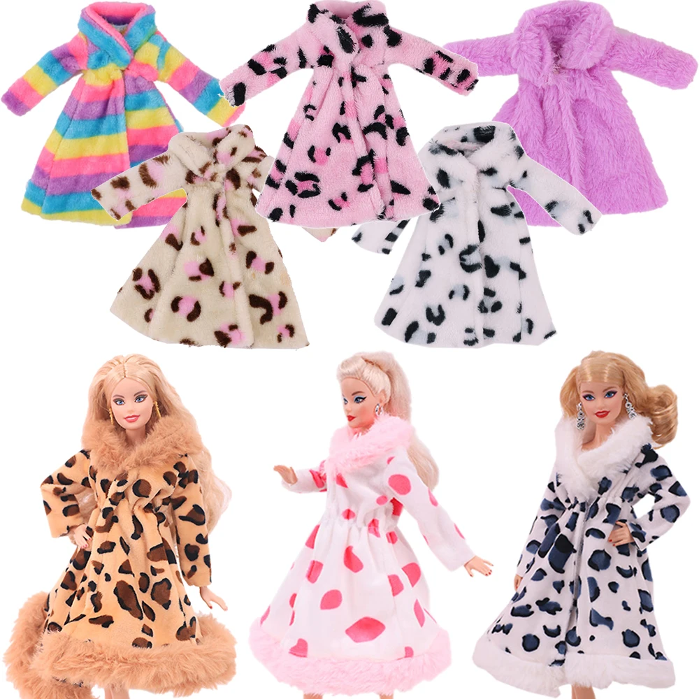 2 pezzi/set = 1 cappotto di peluche + 1 tacchi alti per accessori per vestiti per bambole Babi, giocattoli per ragazze