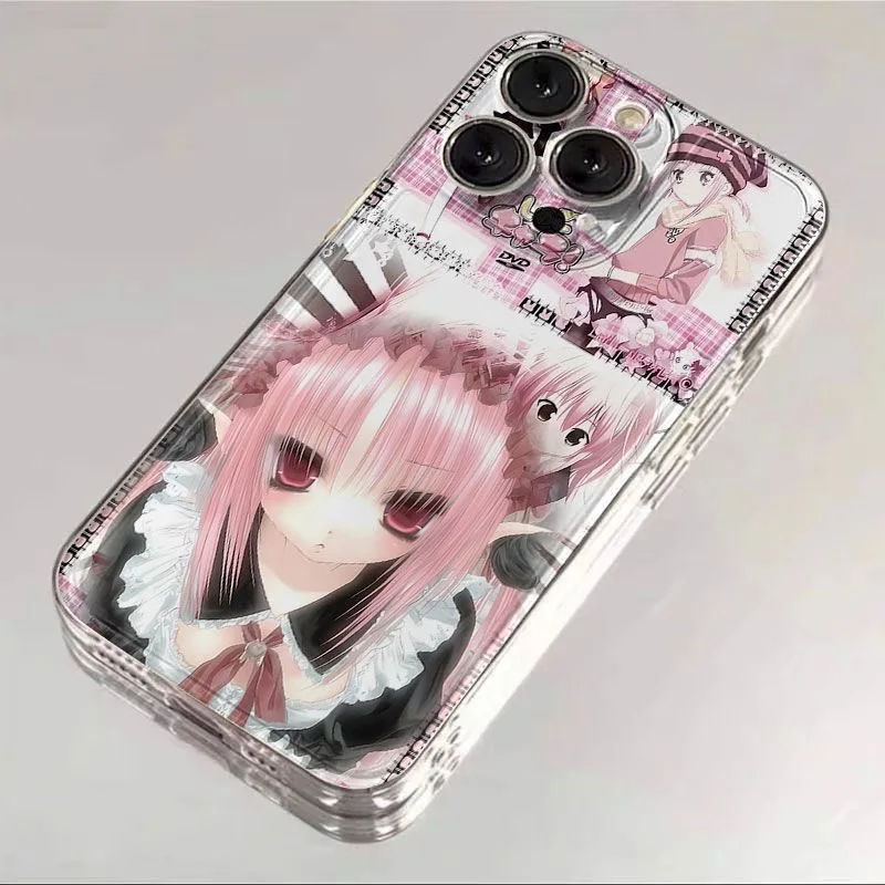Luxuriöse Gothic Maid Girl Clear Soft Case Schutzhülle für iPhone 11 12 13 14 15 16 Plus 17 Air 17 Pro Max 7 8 Plus XR X Gothic Coque