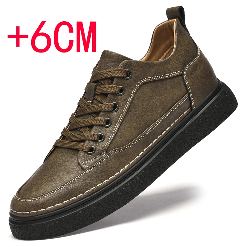 Lässige Herren schuhe erhöhte Schuhe 6cm erhöhte weiche Sohle Sport aufzug Herren schuhe kleiner Fuß Herren Oxford Schuhe Größe 37-43