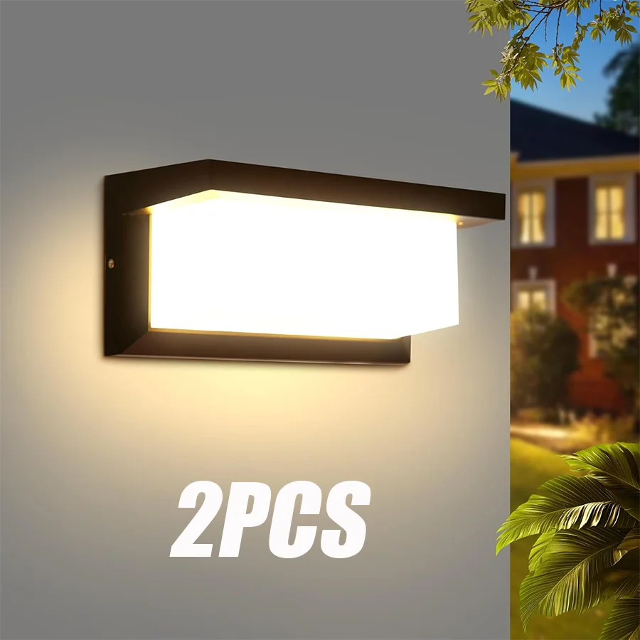 LED-Wandleuchten, PIR-Bewegungsmelder, Außenlampen, wasserdicht, IP66, AC220V, Wandleuchten, Garten, Veranda, Balkon, für Heimzubehör