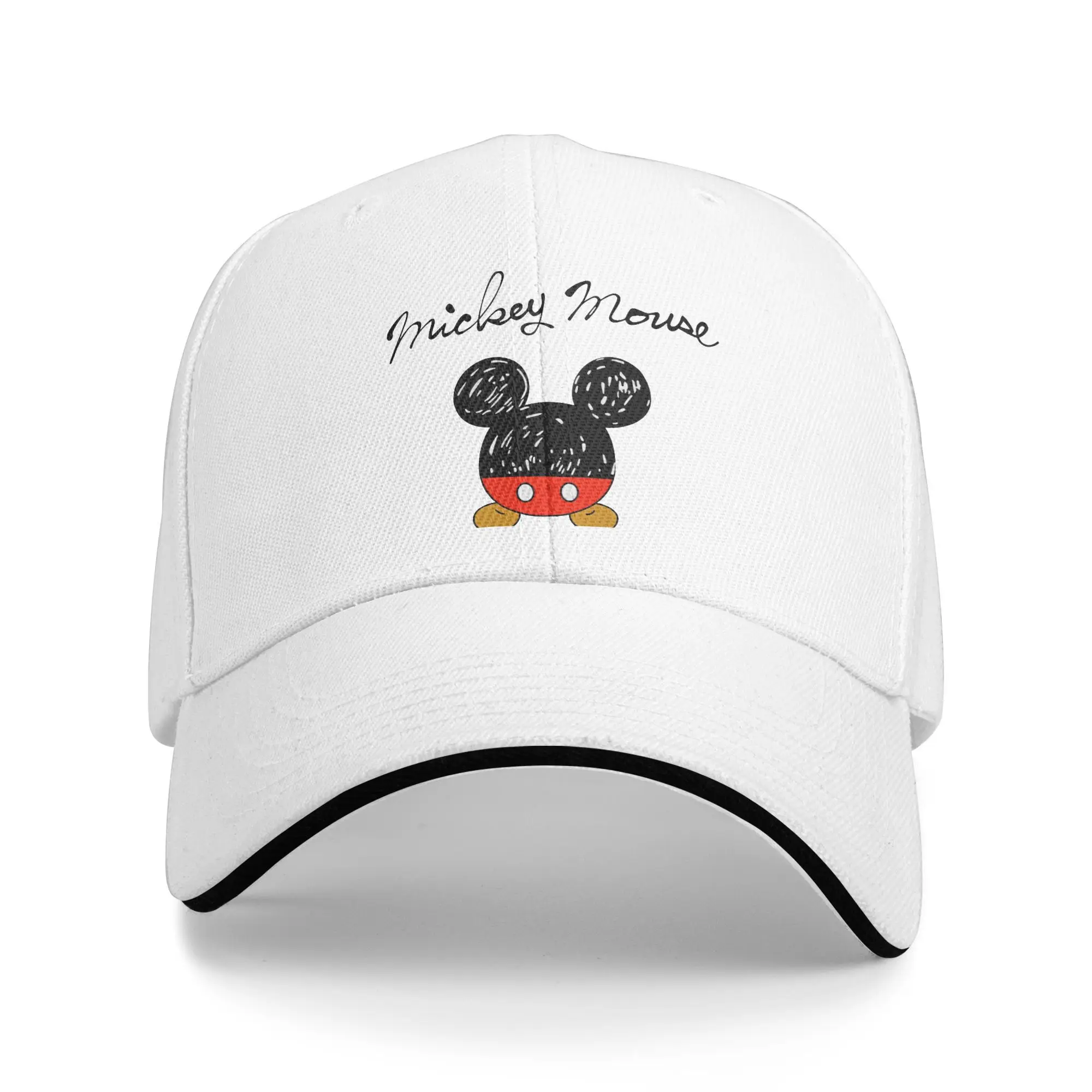 Mickey Mouse Niedliche Cartoon-Animation Baseballkappe Street Style Weiblich Männlich Hip Hop Hüte Sonnencreme Outdoor-Sport Snapback Cap