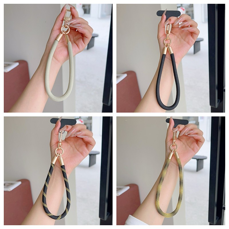 4 Pack Universal Phone Wrist Lanyard with Tether Tab, Braided Rope Cell Phone Hand Strap, Anti-Lost Phone Wristlet Keychain for iPhone, Samsung, Most Smartphones Cases, 4 Assorted Colors