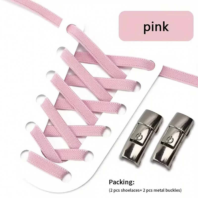 Press Lock Shoelaces Without ties Colorful Lock Elastic Laces Sneakers Kids Adult Flats No Tie Shoe laces for Shoes 8MM Widened Flat No Tie Shoelaces for Shoes Accessories