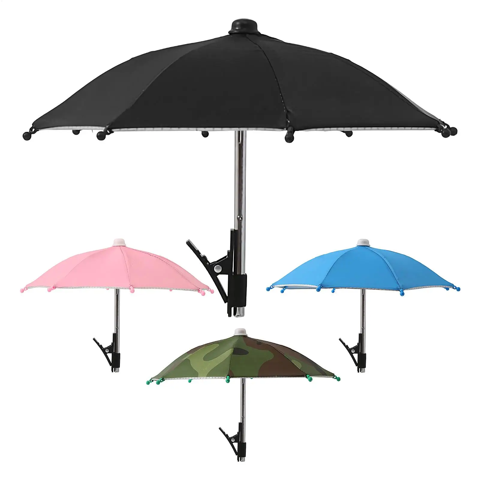 Cell Phone Umbrella Holder With Clip Cell Phone Umbrella Sun Protection Phone Clip Blocking Sun Shade Cellphone Accessories