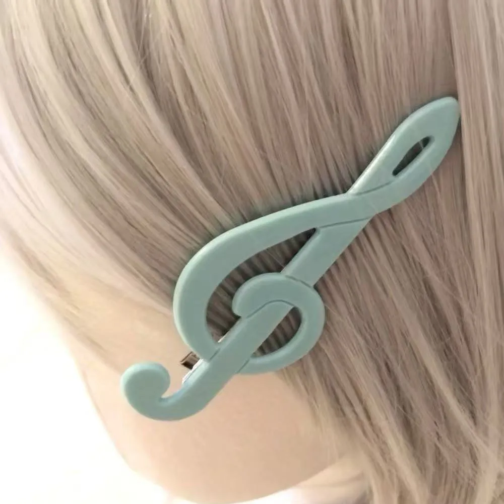 Y2k Stile Simbolo musicale Accessori per capelli Vintage Dolce e carino Fermaglio per capelli Ciano Forcina fresca Nuovo Sensea di nicchia Moda e arte 2025