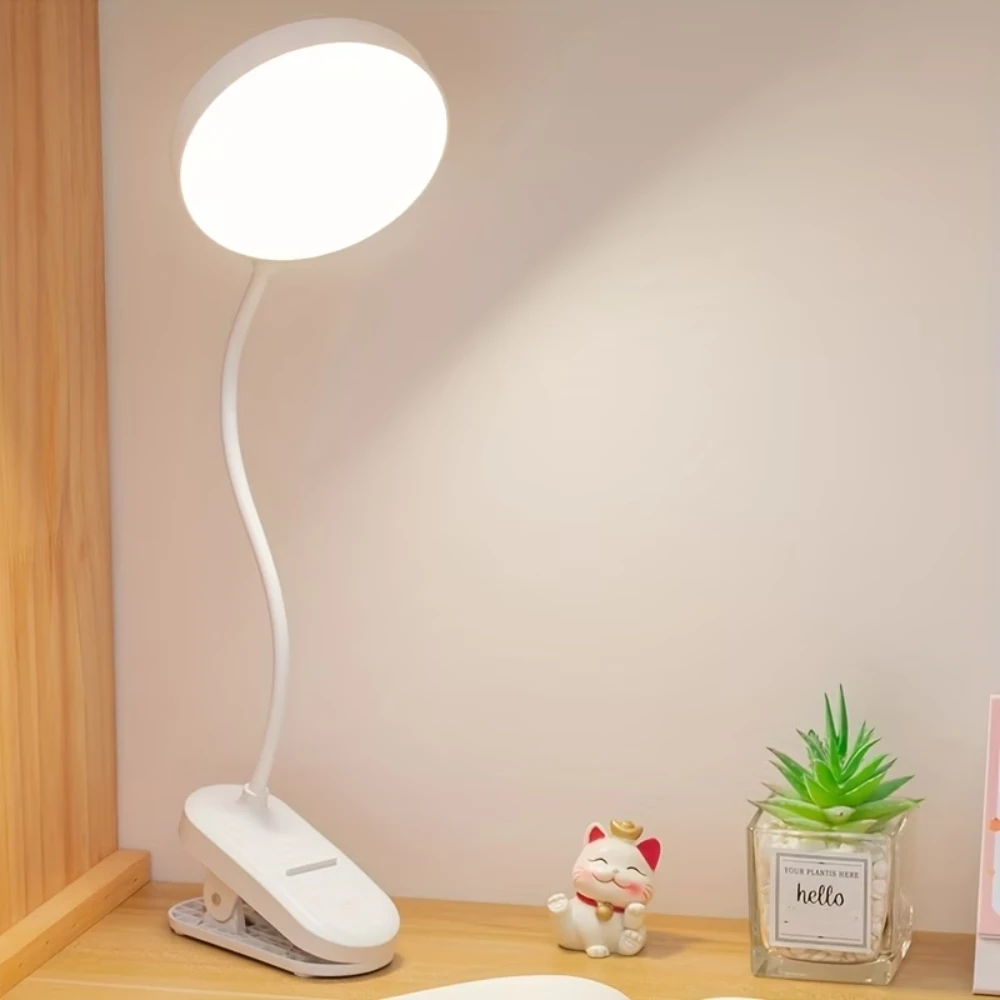 LED-Schreibtischlampe mit Augenschutz, Touch-Dimmfunktion, LED-Leselampe für Studentenwohnheim, Schlafzimmer, USB-Anschluss, Studier-Schreibtischlampe
