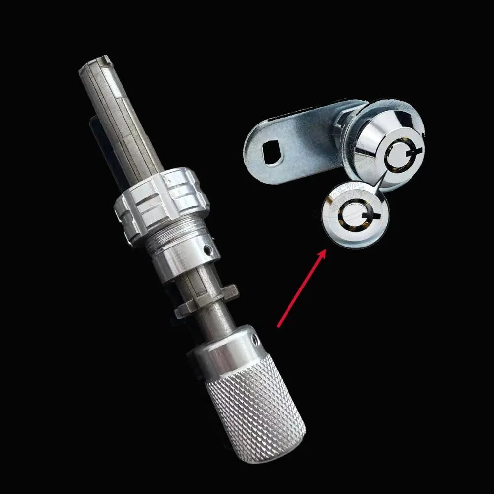 Neues Schlossöffnungs-Set: 1-teiliges 7-Pin-Set für Vorhängeschlösser, Kreuz-Pick-Set aus Edelstahl Image