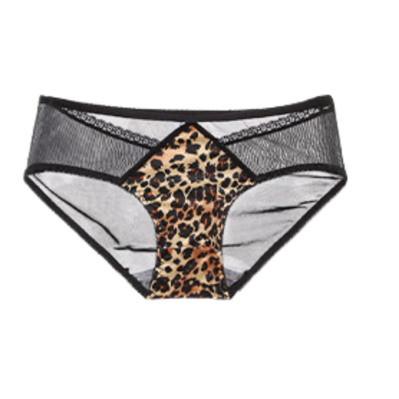 Bestseller Vorderverschluss Leoparden-Push-Up-BH-Set für Damen, Rückenfreier Kleiner Brustlift Komfortables Unterwäsche-Set Image