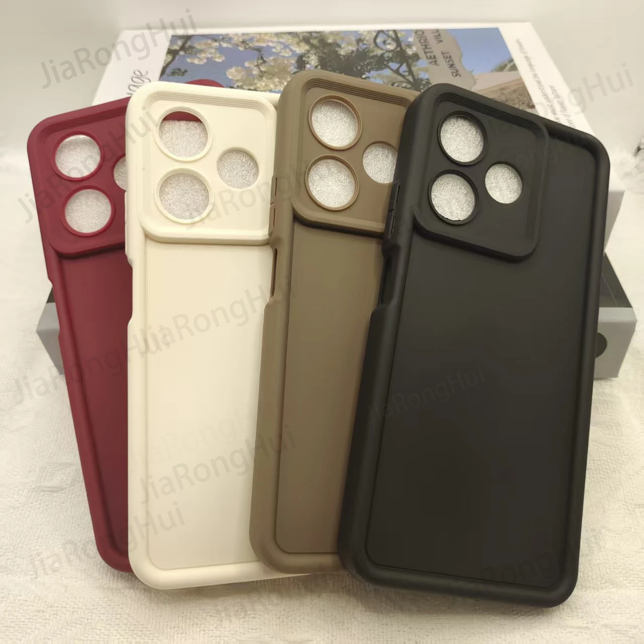 Für OPPO A5 Pro 4G Handyhülle Für OPPO A5 Pro 5G Hüllen OPPO A5Pro Cover Sturzschutz Luxus Candy Matte Soft Cover Image