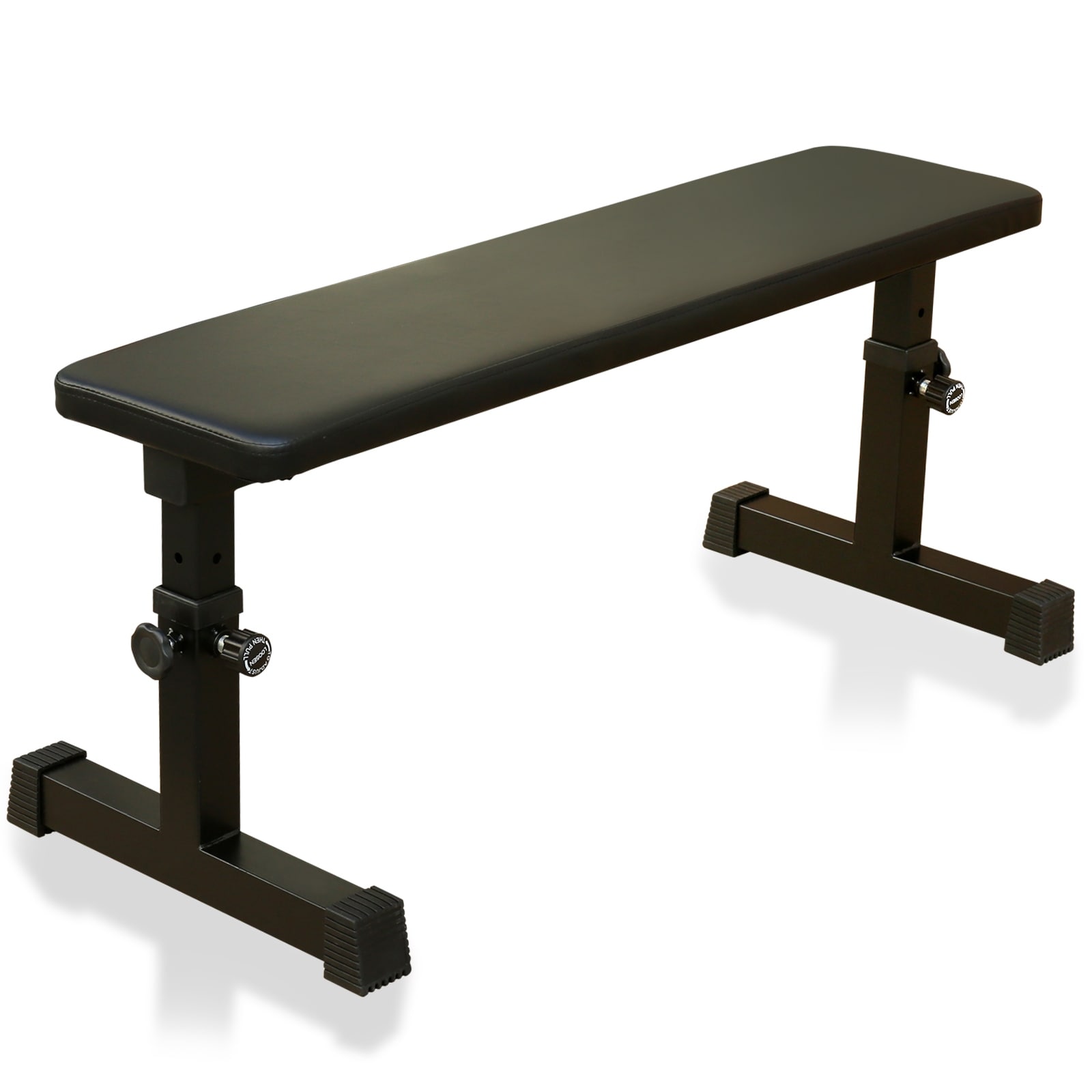 Weight Bench, 5-Level Adjustable,Max Load 440 lb,Flat Workout Bench - Black - 43.71"L
