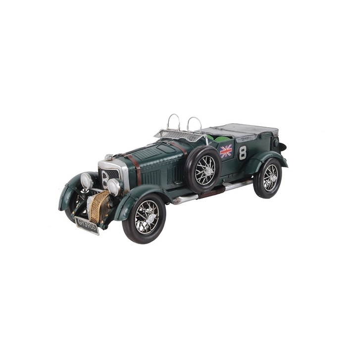 c1930 Bently Blower British Race Car Model Sculpture - 5 x 13.5 x 5