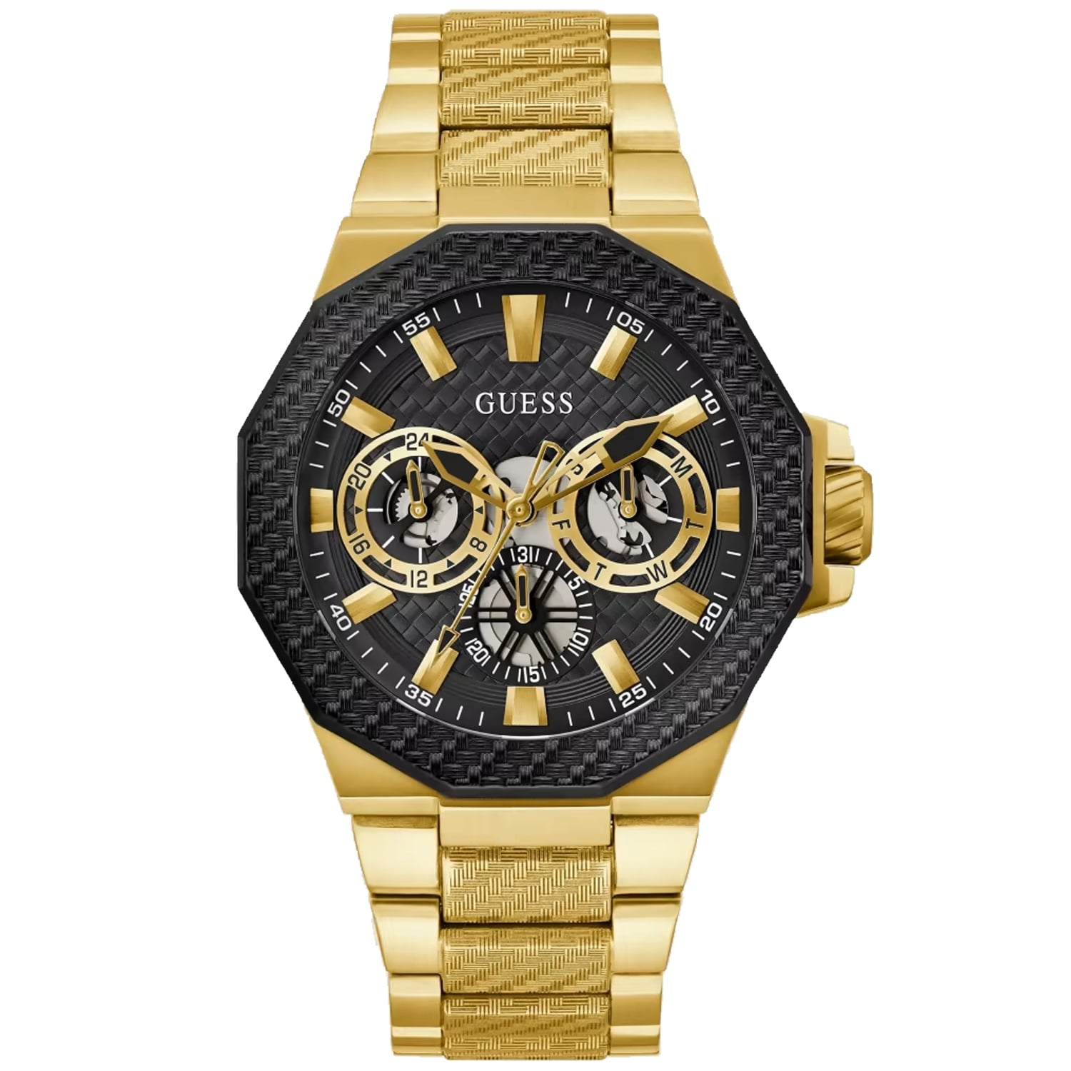 Guess Men's Indy Black Dial Watch - GW0636G2 - 6 (36)