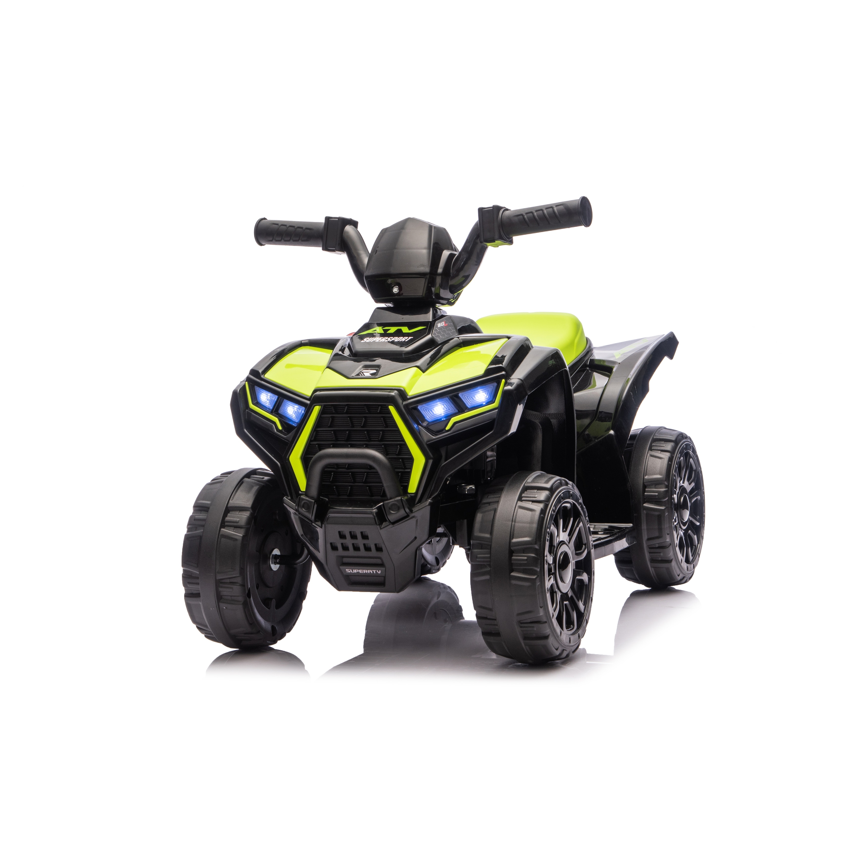 Ride On ATV, 6V Mini Off-Road Battery Powered Motorized Quad for Kids, Anti-Slip Wheels, RWD 4-Wheeler Electric Ride