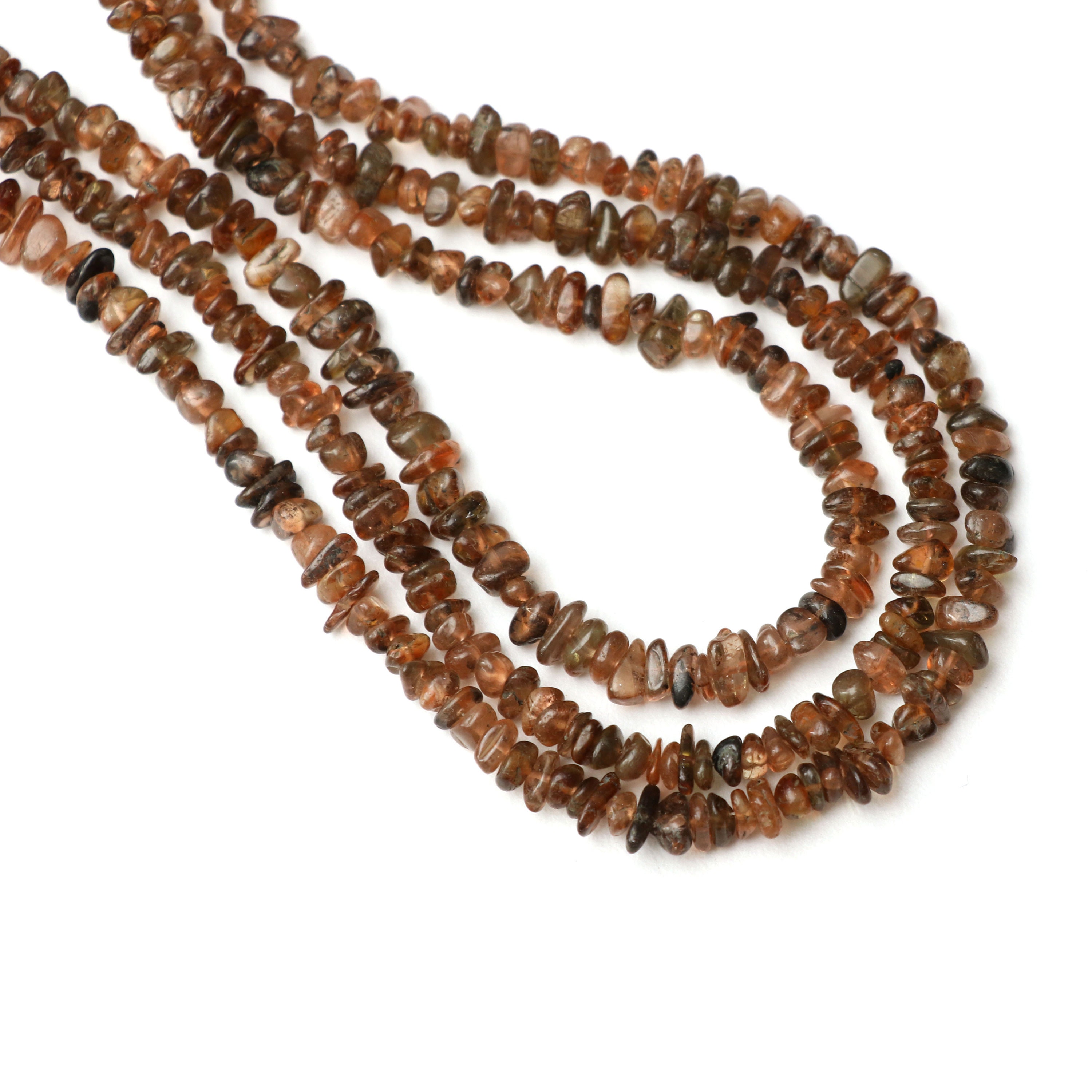 Pepite lisce di andalusite, pepite di andalusite, da 6x3 a 7 x 3 mm, perline di pepite di andalusite, filo di andalusite, filo completo da 18 pollici