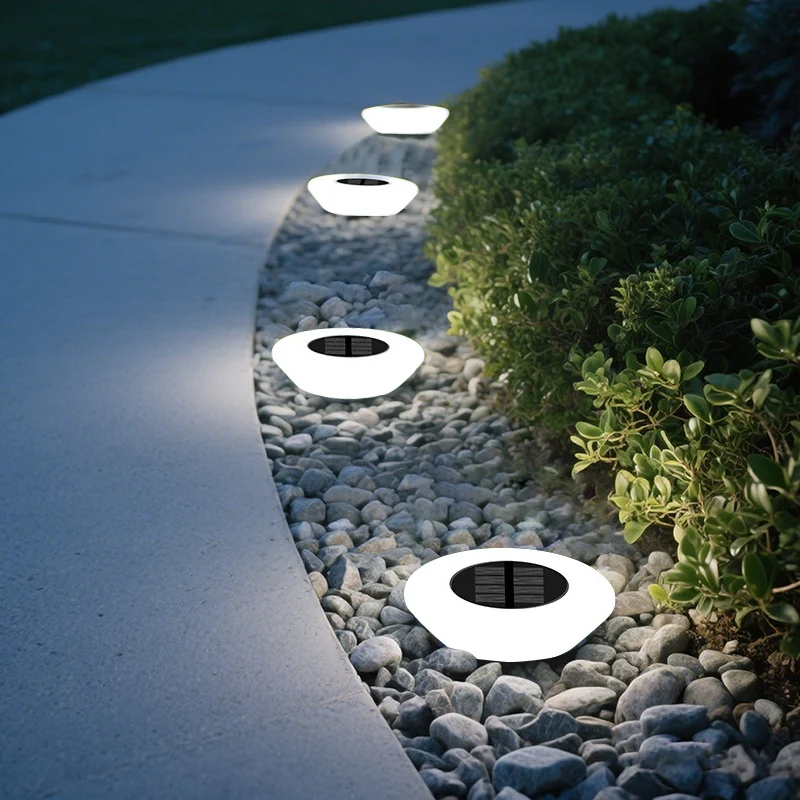 4 pièces, lampes solaires LED, lampes d'extérieur, capteur de lumière intelligent avec marche/arrêt automatique, lampes de jardin, lampes de chemin