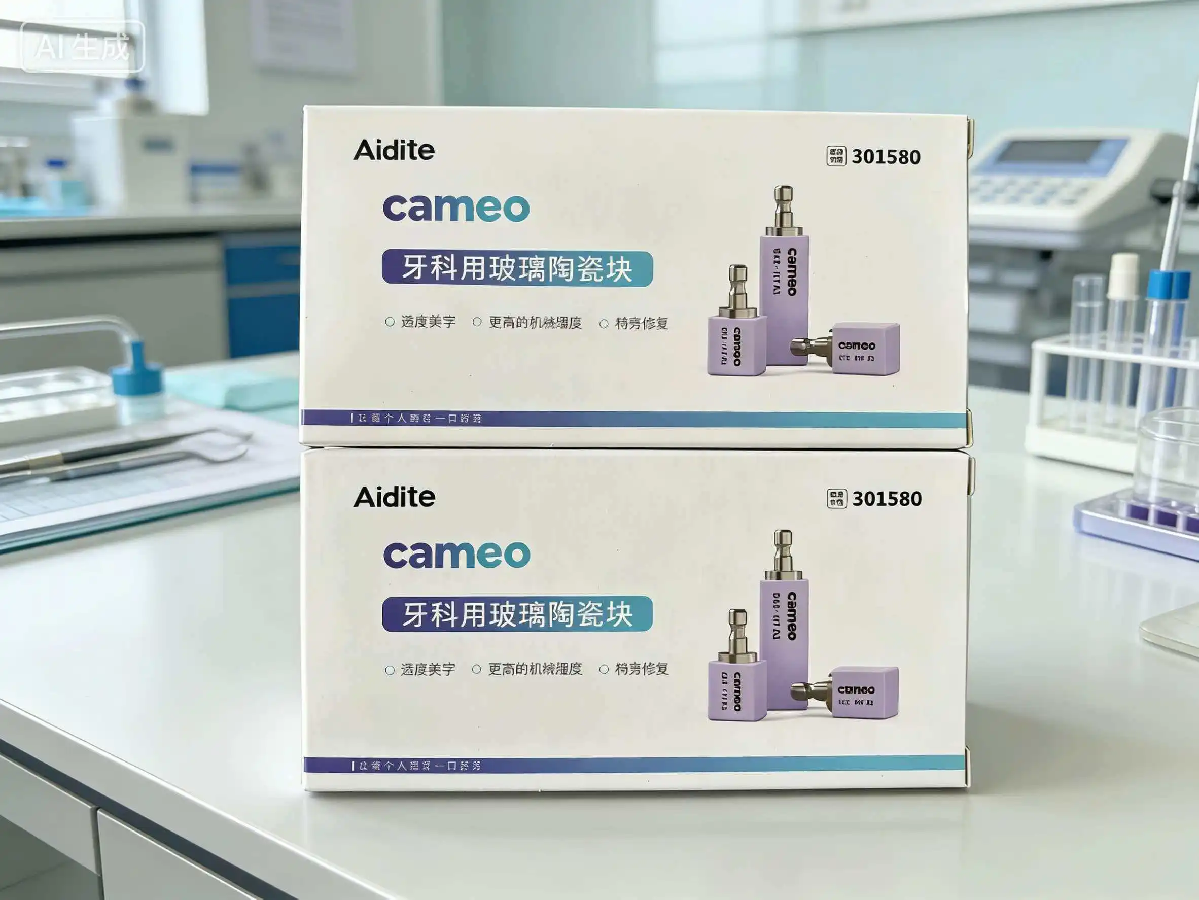 5 pièces/boîte Aidite Cameo C14 Matériaux dentaires en disilicate de lithium CAD/CAM, blocs de céramique vitrocéramique translucides, matériaux de laboratoire dentaire