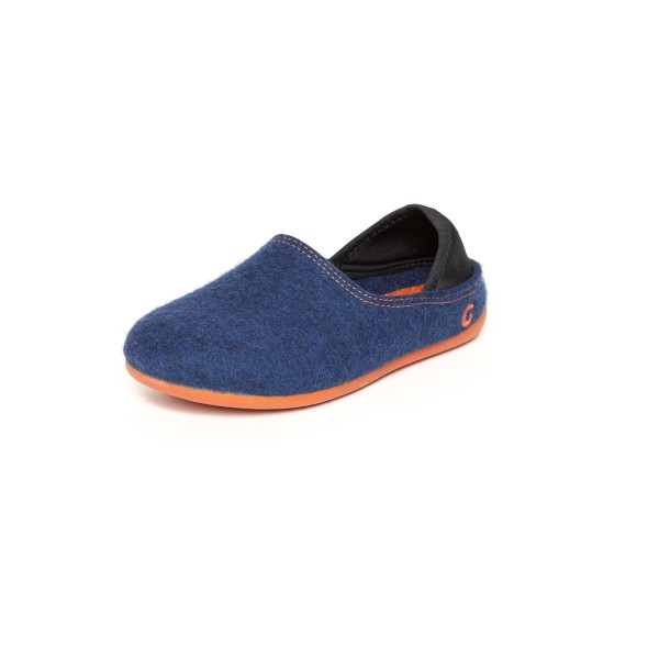 Gottstein - Kid's Wool Slip-On - Hausschuhe 28 | EU 28 blau/orange