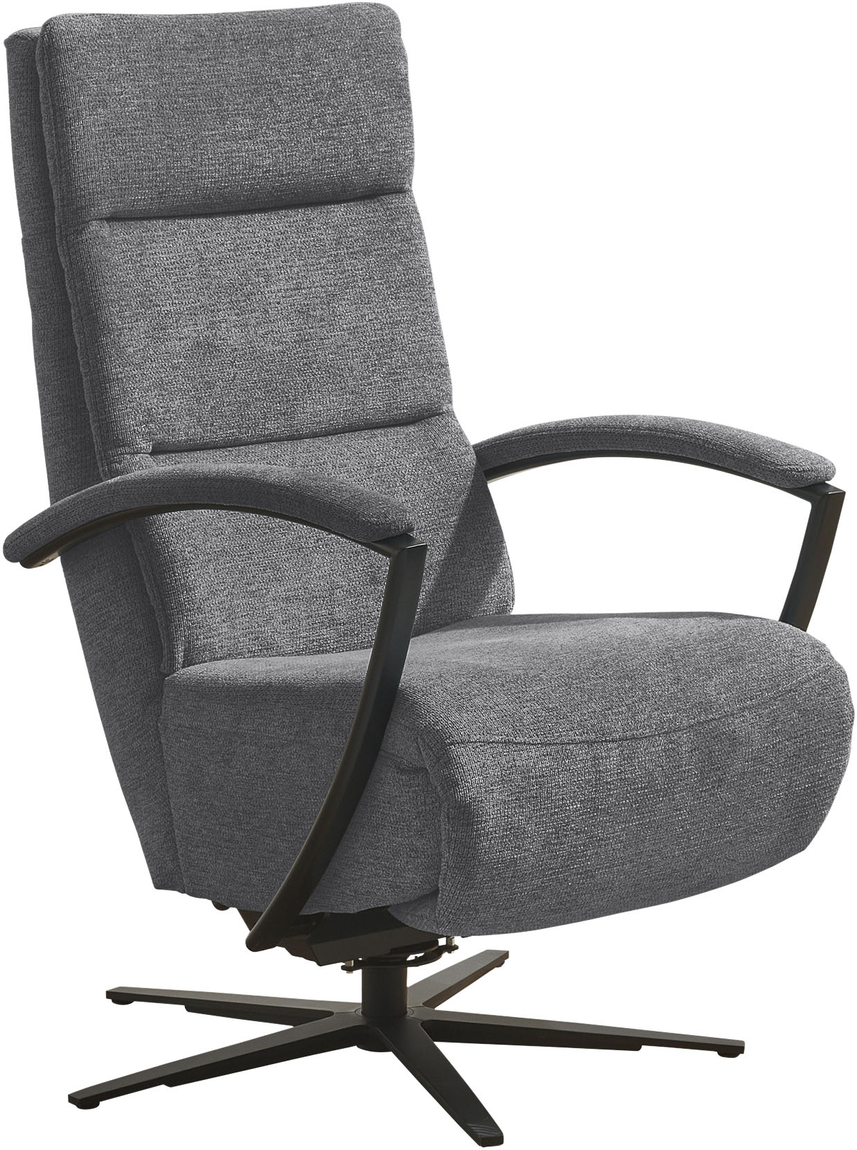 Relaxsessel DIE PLANBAR "ZE-RS20038 inkl. Relaxfunktion und Kopfteilverstellung", cyber anthrazit, B:66cm H:107cm T:83cm, 100% Recyceltes Polyester, Sessel, Relaxsessel, 360 drehbar, wahlweise mit Gasdruckverstellung Image