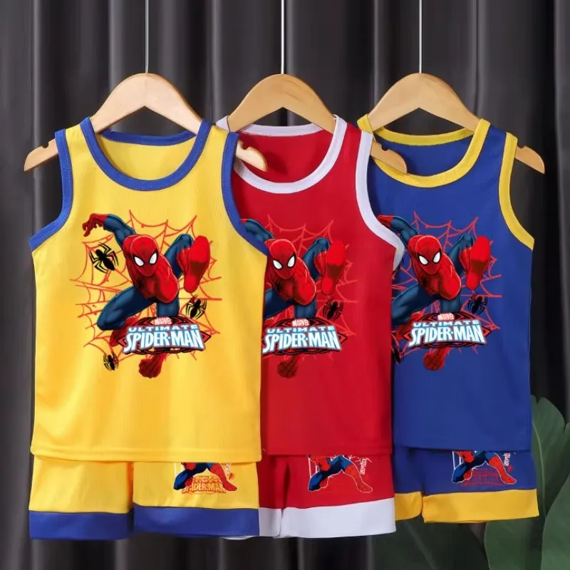 Completo Set Estivo 2026: Nuovo Completo Traspirante per Bambini - Gilet e Pantaloncini con Stampa Cartoon, Top Senza Maniche e Pantaloncini, Completo Casual per Bambini