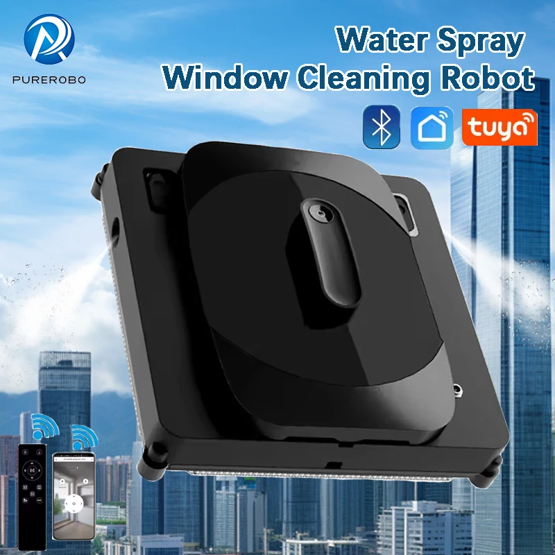Roboter-Fensterreiniger Purerobo W-S8S Smart mit APP und Fernbedienung, automatischer Wasserroboter, Glasreiniger, Fensterputzroboter Image