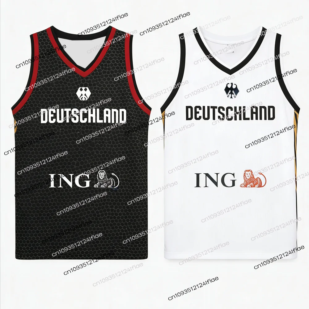 2026 Neuerscheinung Deutsches Basketball-Trikot, Deutsches Herren-Basketball-Trikot Kinder-Basketball-Trainingskleidung Spezielles Trikot-Set Image