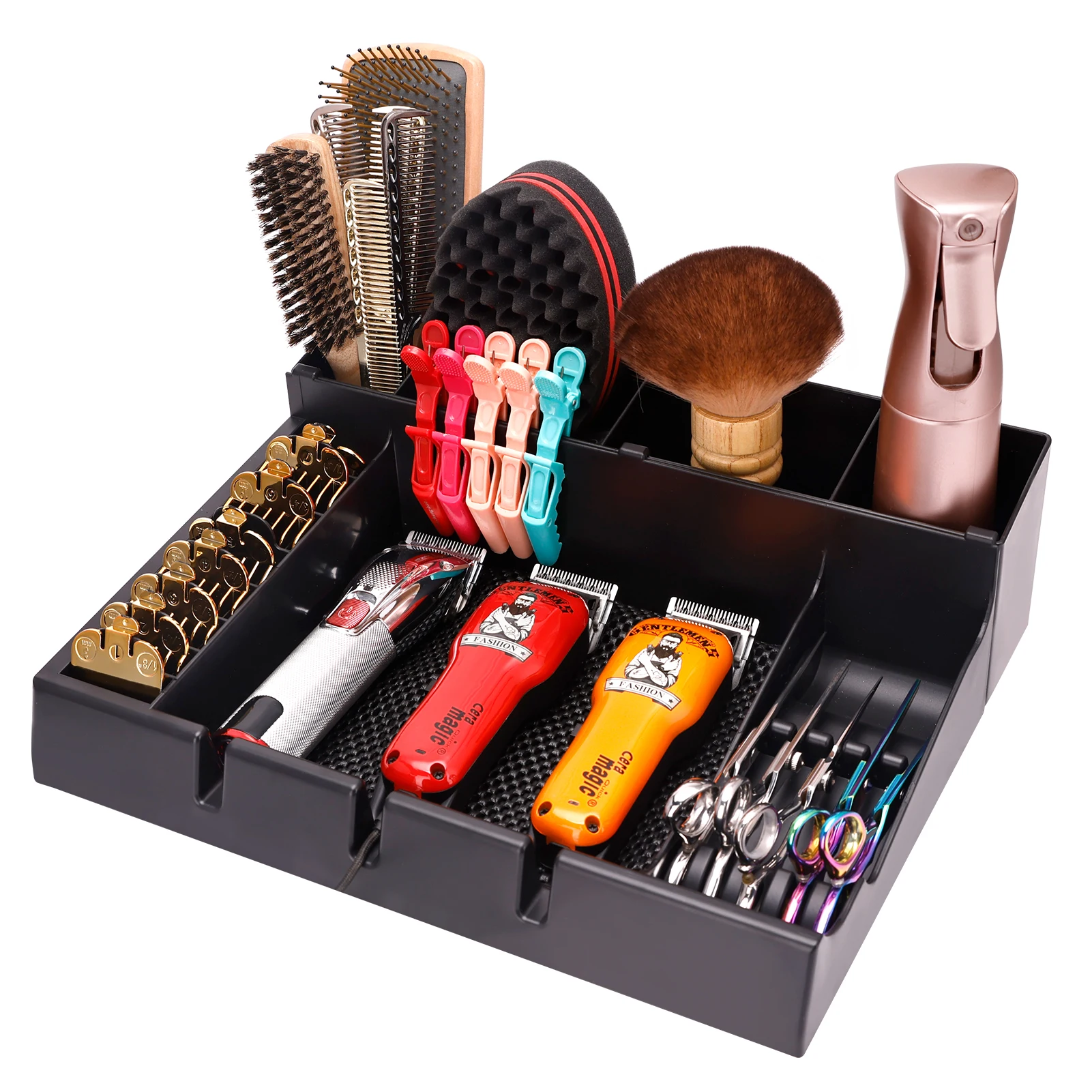 Große Aufbewahrungsbox für Friseurwerkzeuge, Elektrische Haarschneidemaschinen und Kämme, Organizer für Friseursalon-Zubehör Image