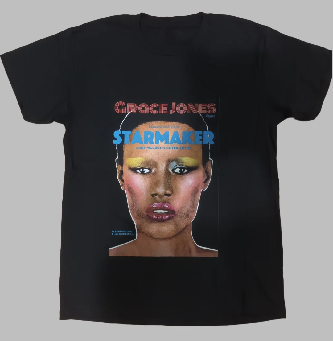 Grace Jones Rock Sängerin Musik Kunst Sommer Freizeit T-Shirt Herren- und Damen-Luxusmarken-Top 2026 Image