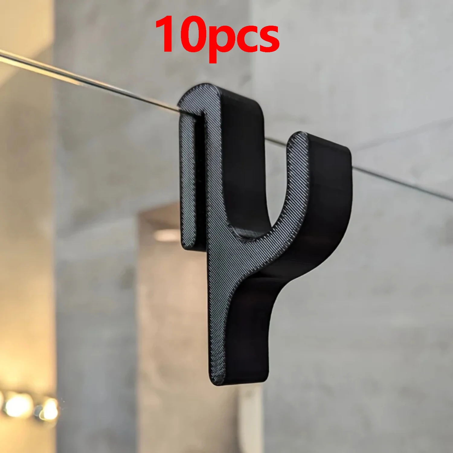 6/10 Stück 3D-Duschtür-Handtuchhaken für 8mm Glastüren, Badezimmer-Aufhänger für Handtücher, Bademäntel, Kleidung, Wäsche, Wohnheim, Apartment