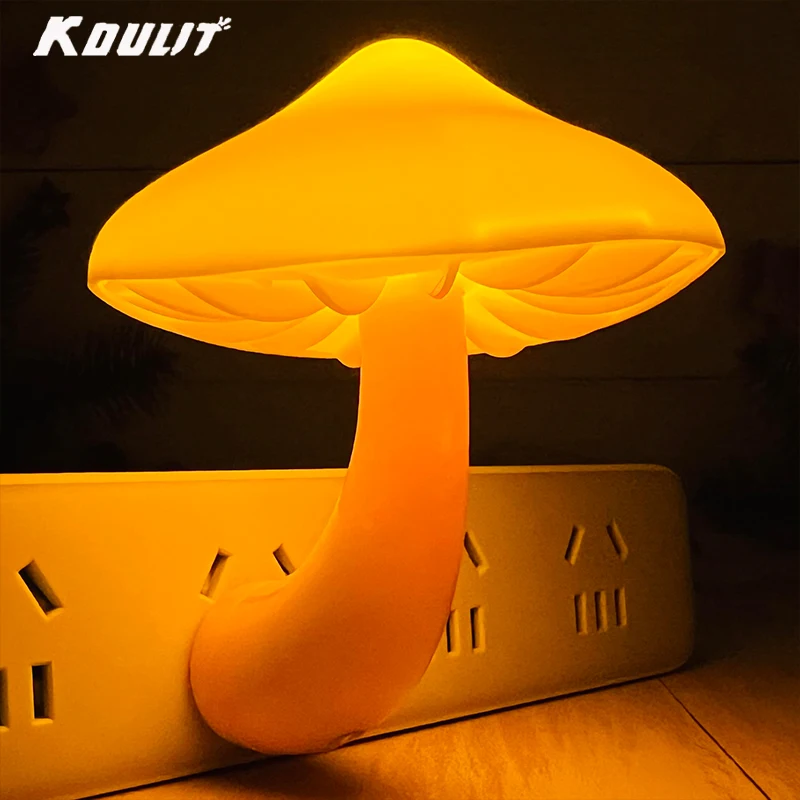 1 Stück Pilz-Nachtlicht, Plug-in-Lampe, dimmbares LED-Nachtlicht, Schlafzimmer, Kinderzimmer, Kinderkrippe, Flur, Badezimmer, Toilette, automatisches Ein-/Ausschalten