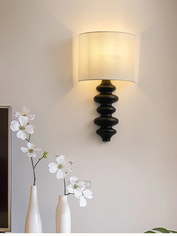 Amerikanischen Stil Retro Dekoration Massivholz Wand Lampe Wohnzimmer Wand Studie Schlafzimmer Korridor Beleuchtung Spirale Nacht Beleuchtung