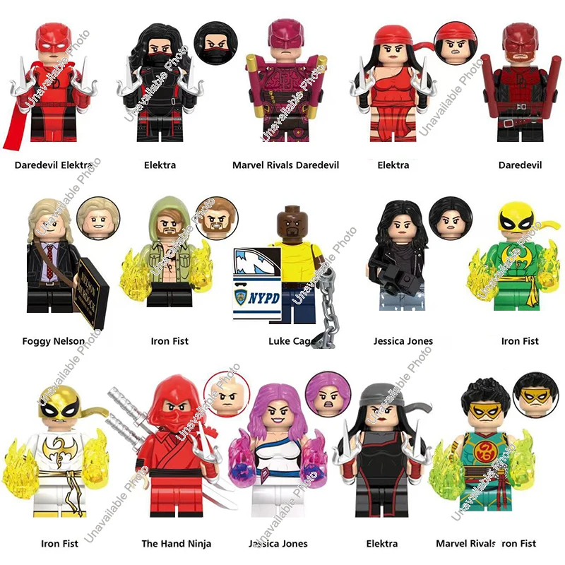 Hot Toys Marvel Rivals Iron Fist Elektra Bullseye The Hand Ninja Daredevil Elektra Jessica Jones Foggy Nelson Brick Kid Geschenkspielzeug