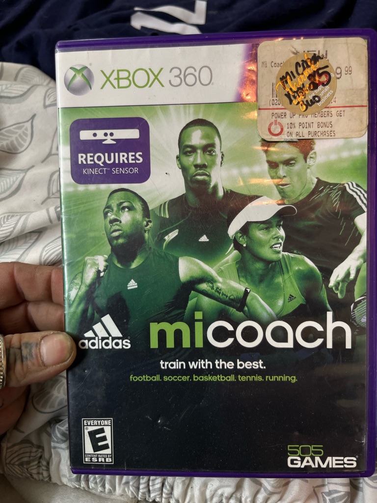 Adidas Video Games & Consoles | Adidas Micoach Training Game For Xbox 360 - Green And Purple Case | Color: Green/White | Size: Os