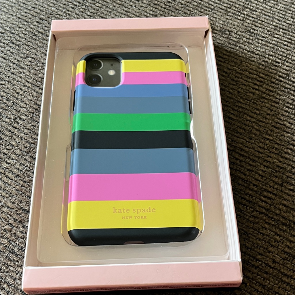 Kate Spade Cell Phones & Accessories | Kate Spade Iphone 11 Promax Soft Touch Phone Case Nwt | Color: Pink/Yellow | Size: Os