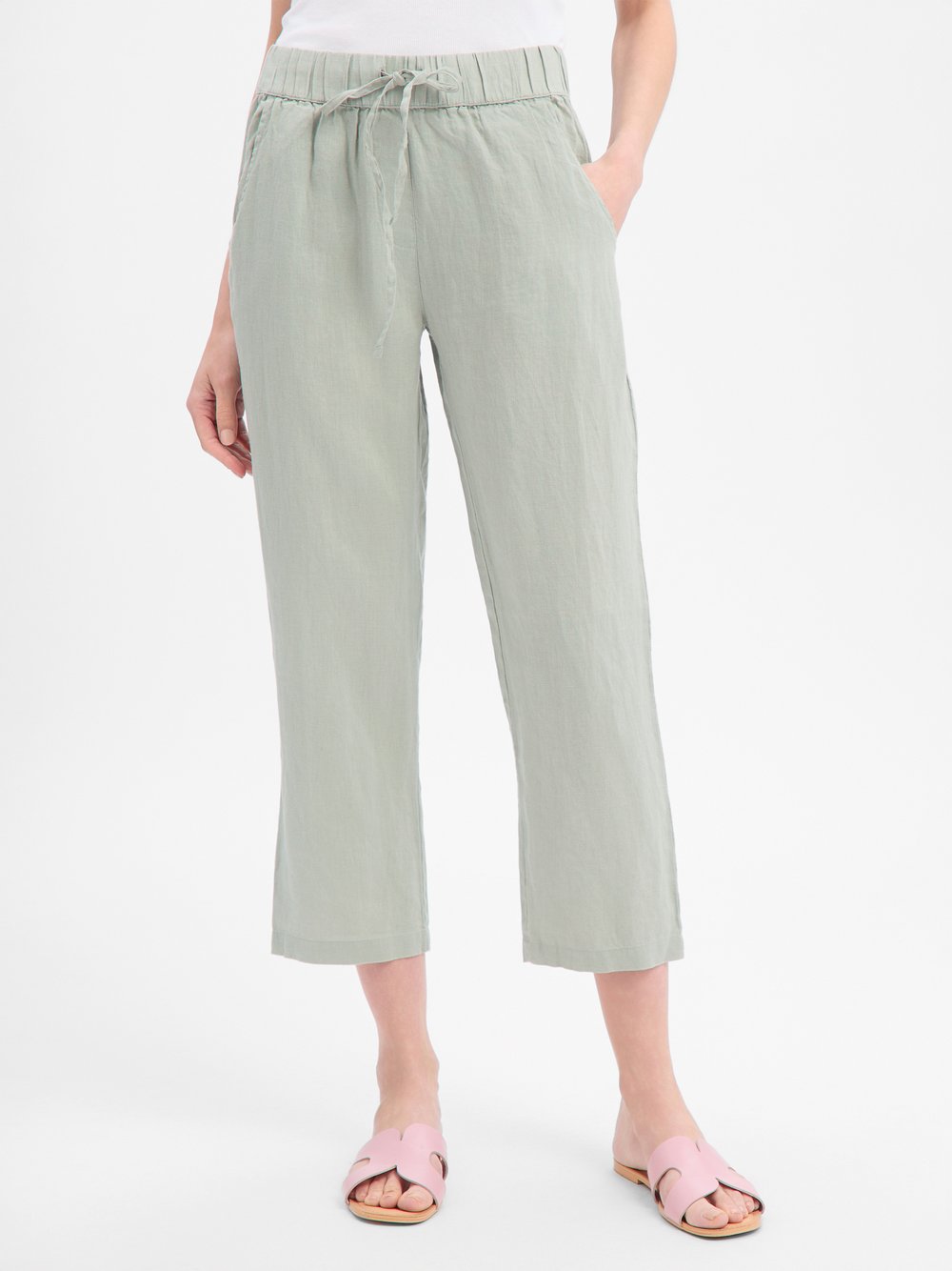 Marie Lund Stoffhose aus Leinen Damen lind, 34 Image