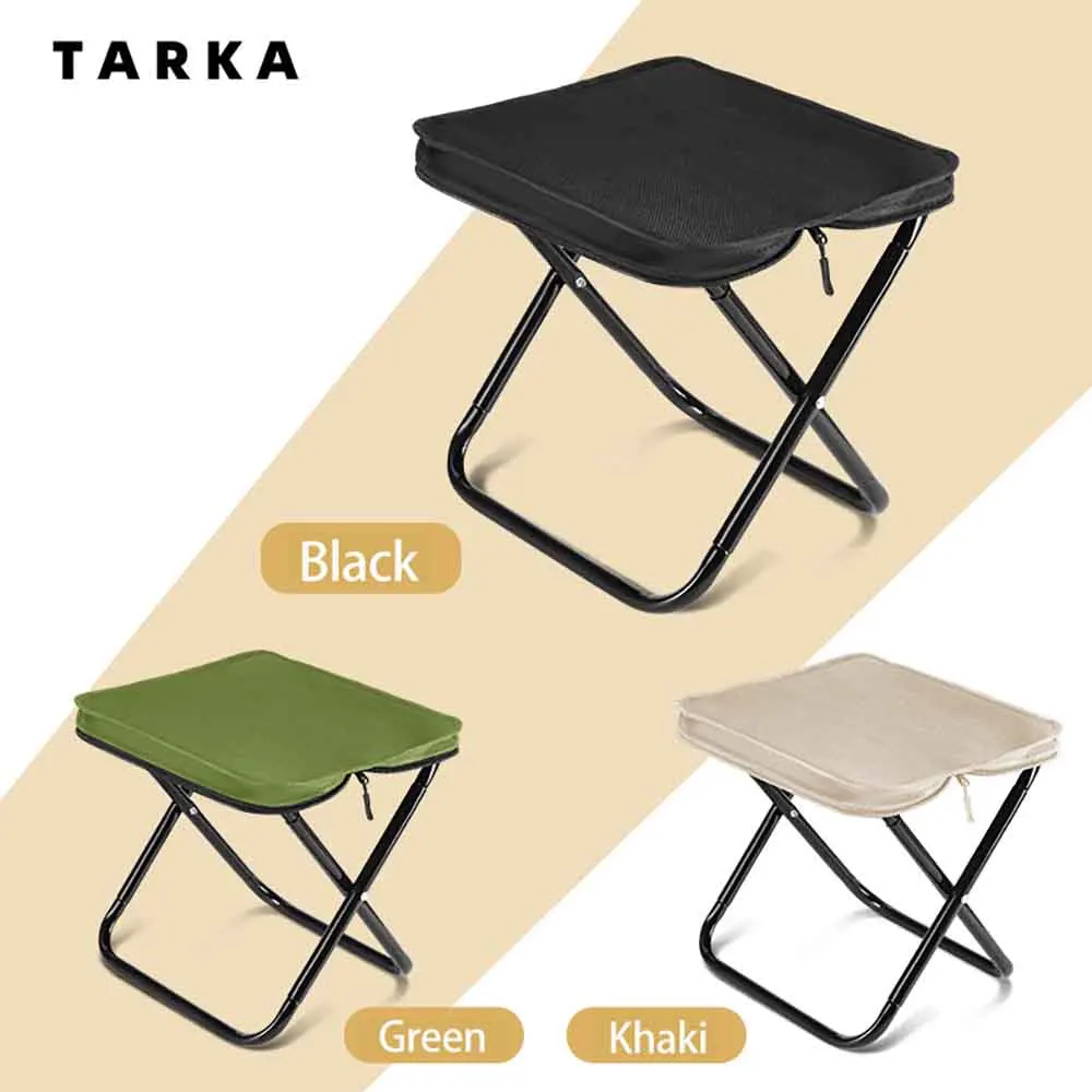 TARKA Camping-Klappstuhl, tragbarer Hocker, leichter Strand-Angelstuhl für Outdoor-Wandern und Klettern