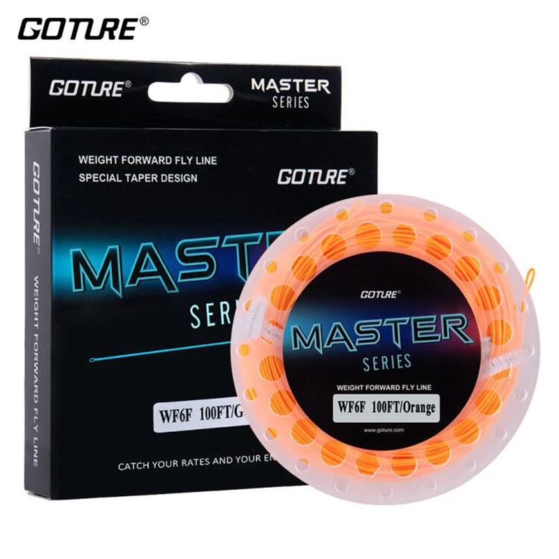 Goture MASTER Fliegenfischerschnur 100FT WF2F-WF10F Gewichtsorientierte Schwimmende Profi-Hauptschnur Fliegenfischen-Zubehör Image