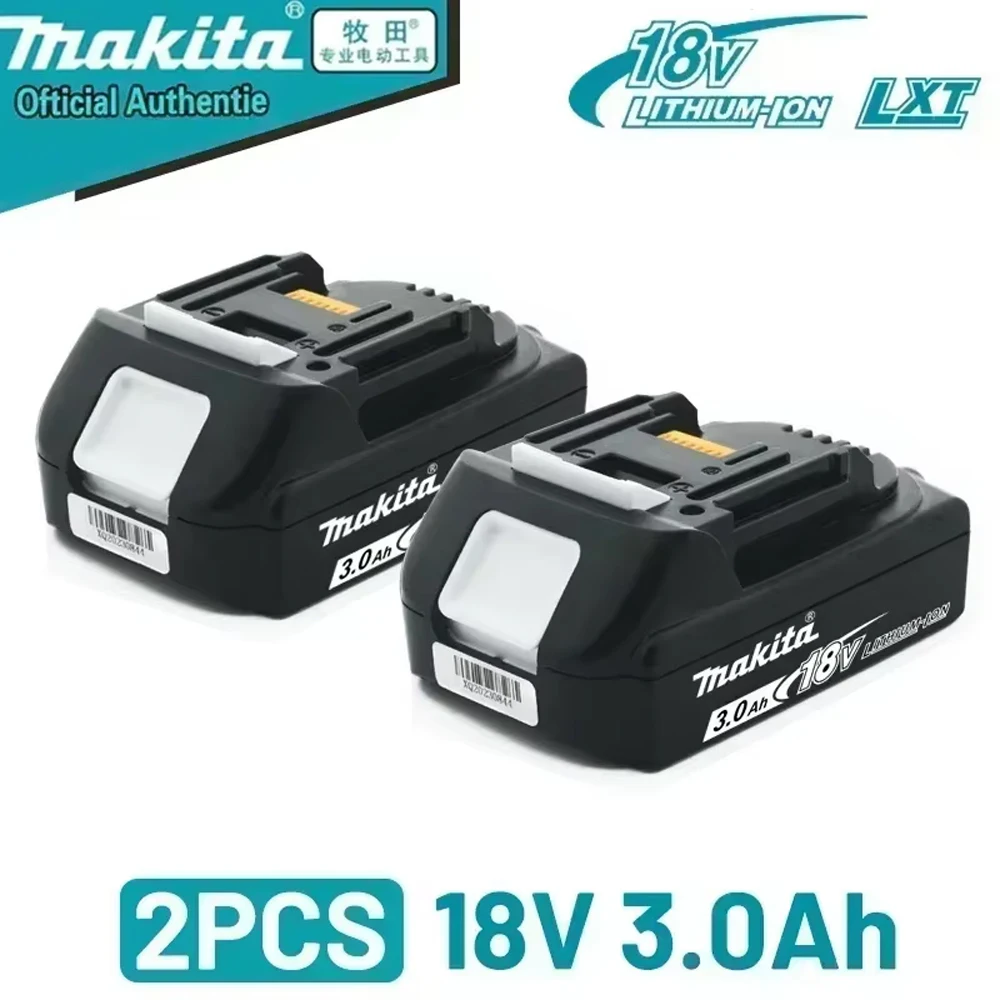 Makita 18V Original 3Ah Wiederaufladbare Lithium-Ionen-Batterie BL1820B Kompatibel mit Makita 18V Elektrowerkzeugen Image