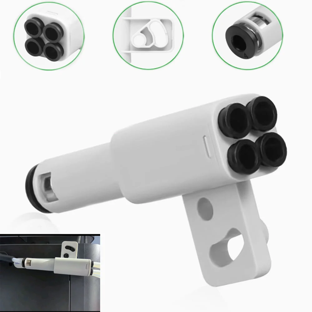 4-in-1 PTFE-Adapter Filamentrohr-Erweiterungspoort 4 Zuführungsmodule Material Rohrverlängerungsanschluss für Bambu Lab X1/P1 3D-Drucker Image