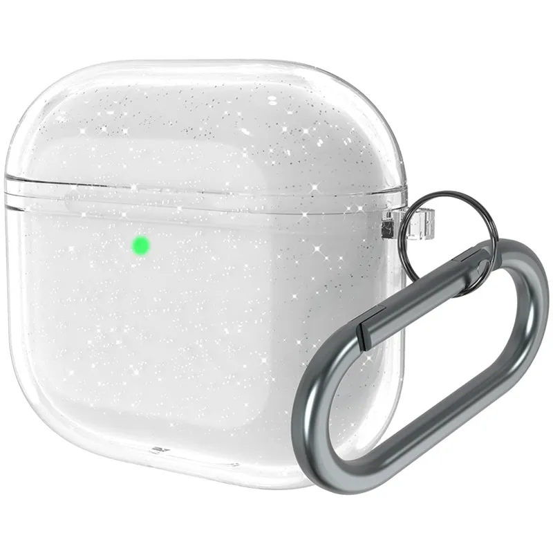 Glitzernde Weiche TPU-Kopfhörerhülle für Airpods Pro 2 3 2. Generation Air Pods 4 3 1 Pro3 Pro2 3. Gen Hülle mit Schlüsselanhänger Image