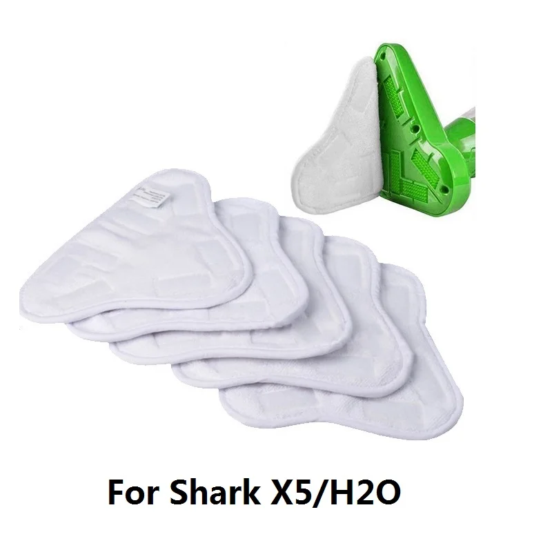 2PCS Ersatz Steam Mop Mikrofaser Tuch Pad für Shark Mop H2O Mop X5 Dreieckige Drag Reiniger Tücher Image
