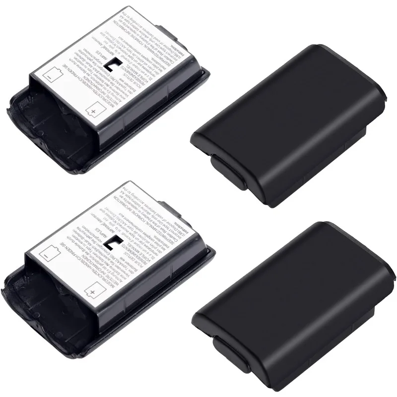 4 Stück Ersatz-AA-Batteriehalter Rückabdeckung für Xbox 360 Wireless Gamepad Spielcontroller Batteriefach Zubehör Image