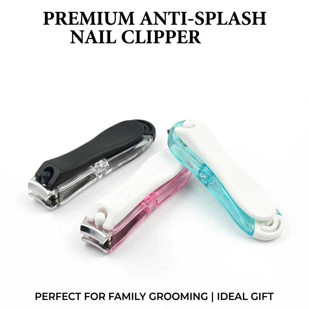 Premium Anti-Spritz Nagelknipser aus Edelstahl Ergonomischer Rutschfester Griff Nagelschneider für Finger- und Fußnägel Image
