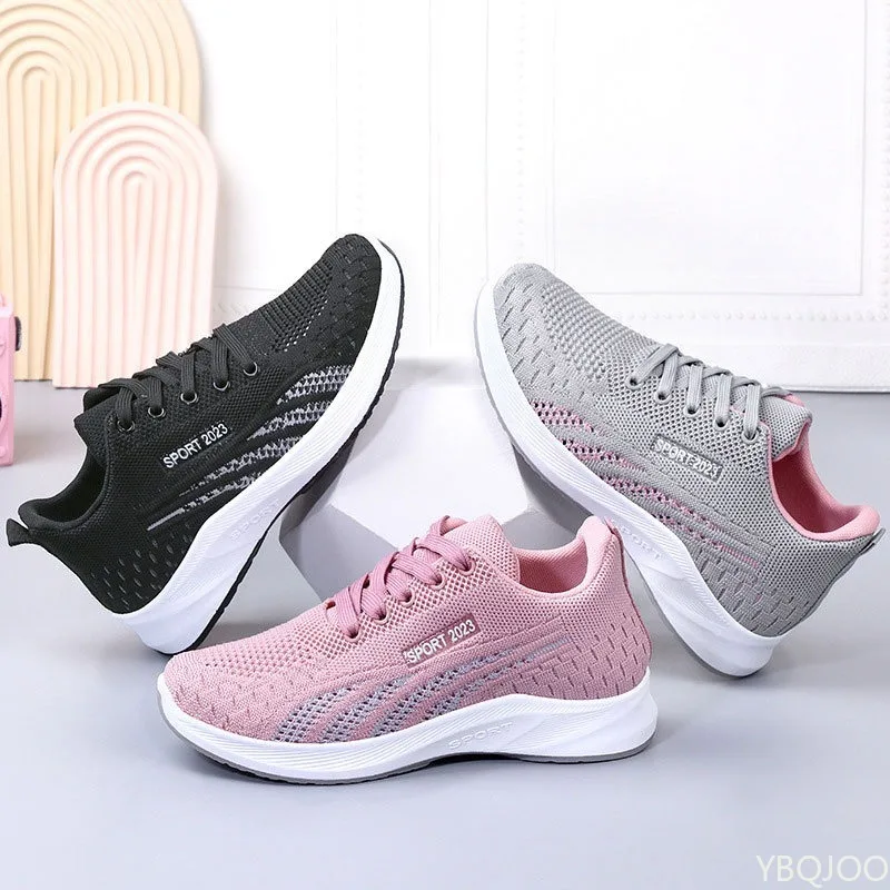 Große Größe Frühling und Herbst Mode neue leichte lässige Damenschuhe atmungsaktive und vielseitige Sport-Lauf-Damenschuhe
