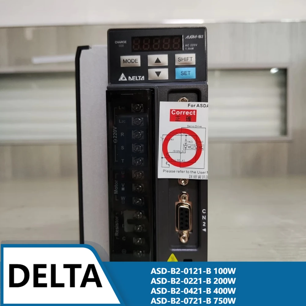 Delta B2 Treiber ASD-B2-0121-B 100W ASD-B2-0221-B 200W ASD-B2-0421-B 400W ASD-B2-0721-B 750W Original Image