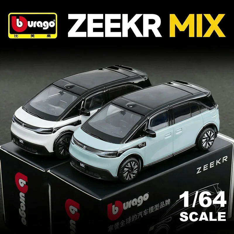1:64 ZEEKR MIX MPV ZEEKR 007 7X SUV Legierung Auto Modell Diecast Metall Simulation Neue Energie Fahrzeuge Auto Modell Sammlung Kinder Geschenke